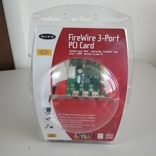 Belkin FireWire 3-Port PCI Card - New F5U502 Transfer Data Cable 2.1 Slot