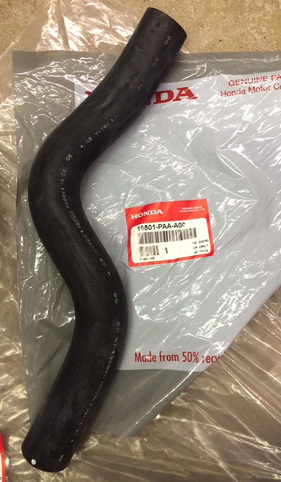 Genuine OEM Honda Accord 4cyl Radiator Hose Set Hoses 98-02 Upper / Lower PAA - Image 2 of 3