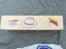 SOFTWOOD / BALSA BOX 34 x 8 x 8.5cm ext. for Montecristi Manabi Ecuador SA hat