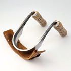 Inshave Knife – Hand-Forged Carbon Steel, Ash Handles, Woodworking Tool.