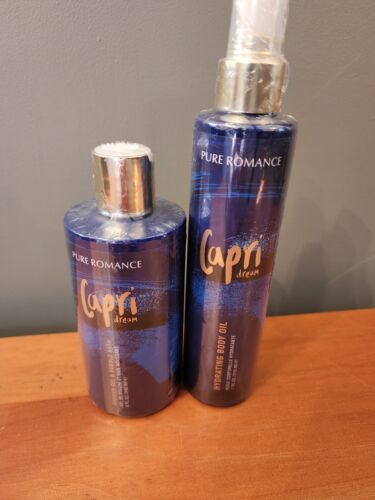 Pure Romance Capri Dream Body Oil Dew & Shower Gel Bubble Bath Skinny Dip