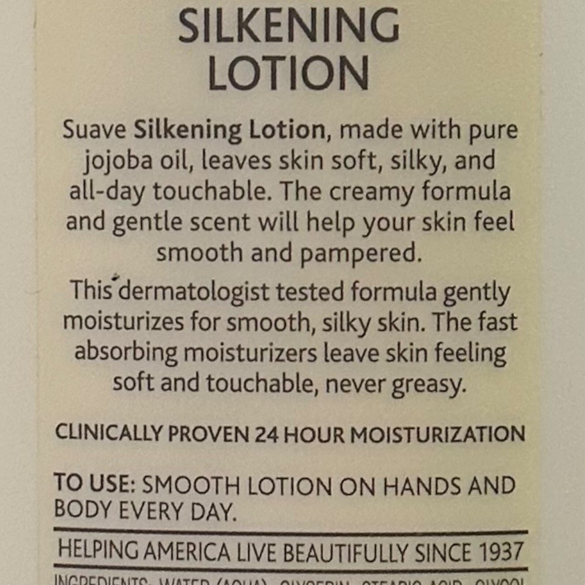 Suave Skin Solutions Silkening Body Lotion Pure Jojoba Oil