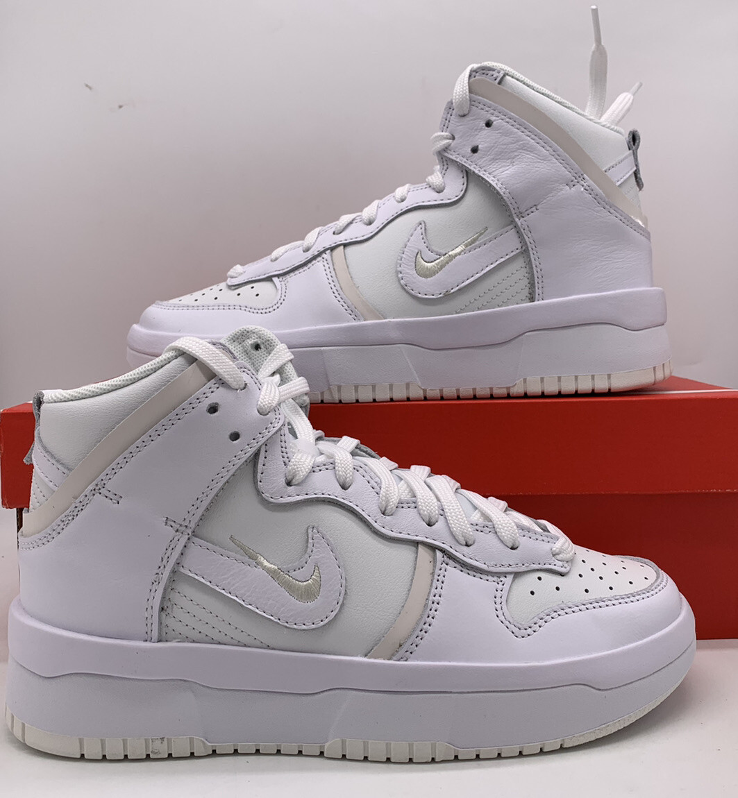 Nike Dunk High Rebel Summit Retro Triple White DH3718-100 Womens Size | eBay