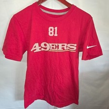 Nike San Francisco 49ers Anquan Boldin #81 Youth Small Red White T-Shirt Used