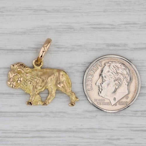 Kabana Lion Pendant Charm 18k Yellow Gold Animal Jewelry - Picture 4 of 5