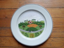 Grande assiette Villeroy & Boch - Design naïf , décor Laplau, chasseur 6