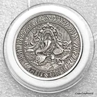 GLUTTONY - One of the 7 Deadly Sins - 1oz  .999 antiqued silver round in capsule