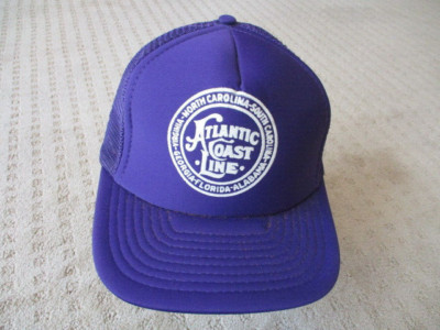 Vintage Atlantic Coast Line Eisenbahn Druckknopflasche Mütze