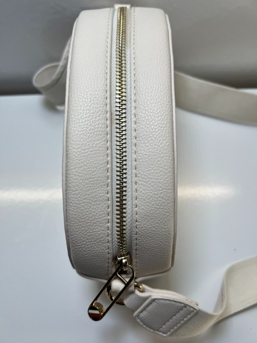 Tommy Hilfiger Damen Umhängetasche Weiß Creme Gold Handtasche Crossbody Zip Bag - Bild 12 von 24