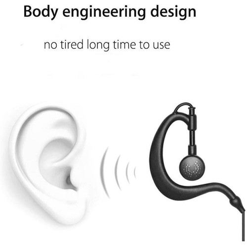 1x Headset Ohrhörer Kopfhörer mit Mikrofon für Walkie Hot~ BF New Baofe V4S3 - Zdjęcie 8 z 10