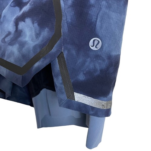 Pantalones cortos para hombre Lululemon Blue Tie Dye talla XXL forrados en oleada de 6" líneas audaces - Imagen 6 de 8
