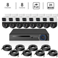 KERUI 8CH NVR 6MP POE Security Camera System CCTV IR Night Vision Two Way Audio