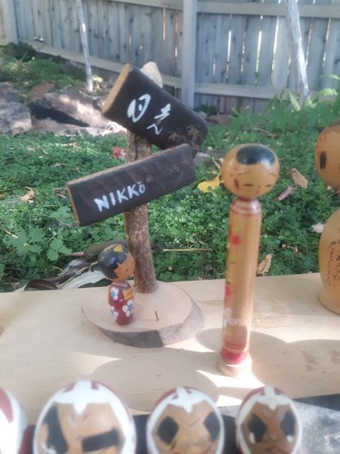 Excellent Vintage Kokeshi Village Japanese dolls retro 22 pieces collection - Picture 20 of 24