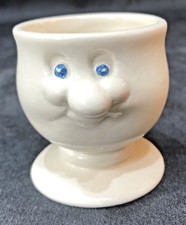 Carlton Wear Luster Pottery  Vintage Face Egg Cup