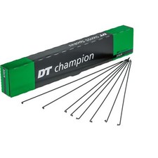 DT Champion Spokes  256mm / Black / J Bend / 2.0mm 14G  8pc   AUS STOCK  