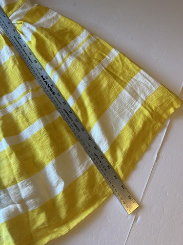 ANN TAYLOR LOFT Women’s Size 2P 2 Petite Dress Sleeveless Yellow Striped Lined - Picture 8 of 8