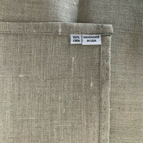 NEW Handmade 100% LINEN DINNER NAPKINS SET of 4 Size 16" X 16" NATURAL BEIGE - Picture 7 of 10