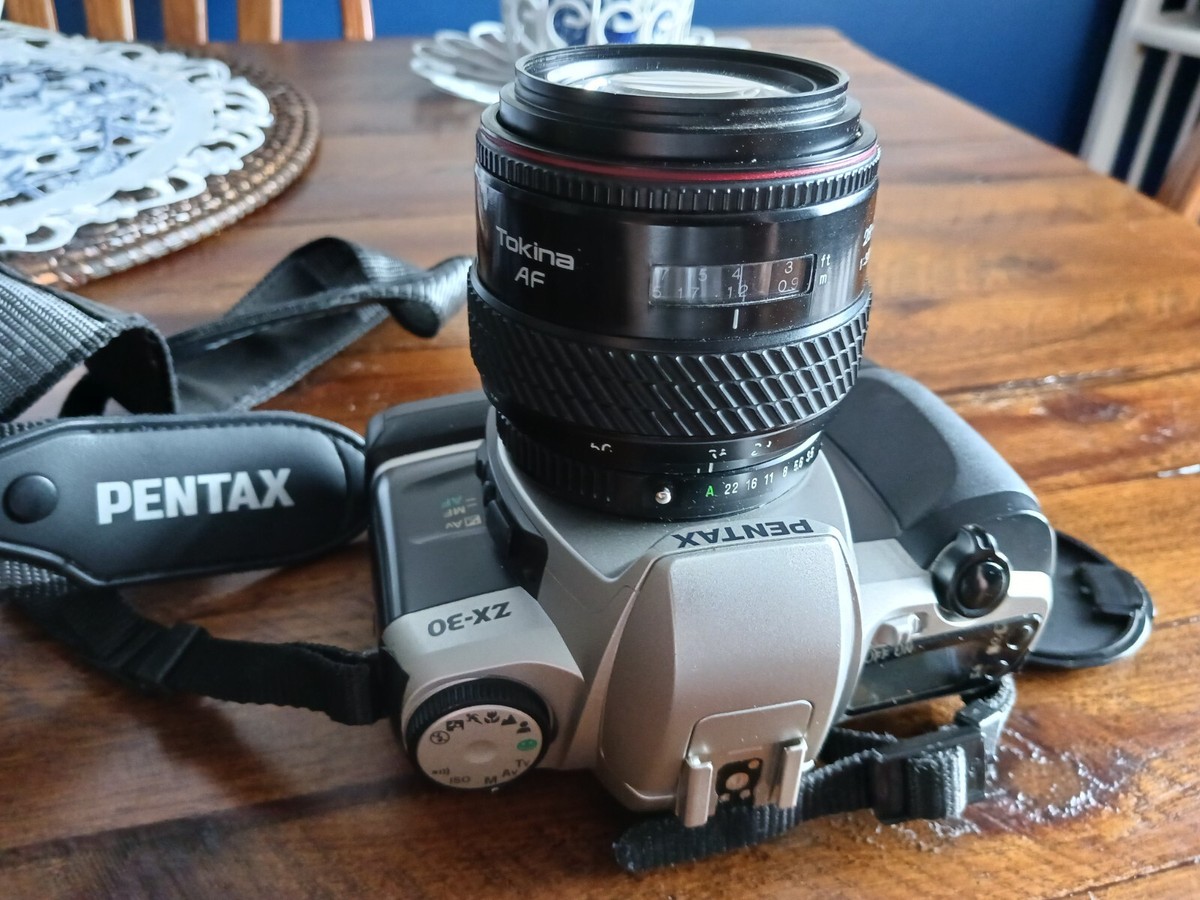 Pentax ZX-30 film camera with Tokina 28-70mm f3.5-4.5 macro
