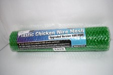 MaPorch Plastic Wire Mesh Fence, Green, 15.71" x 10 ft, Chicken Wire for Pets 
