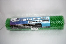 MaPorch Plastic Wire Mesh Fence, Green, 15.71" x 10 ft, Chicken Wire for Pets &