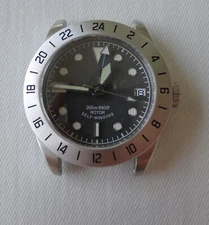 39mm Tudor-Style Mod GMT NH34 316L SS Custom Watch