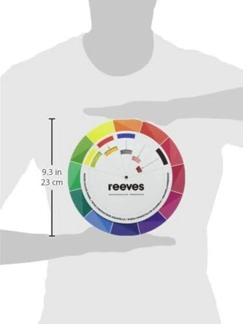 Large Colour Wheel Paint Mixing Guide Art Painting Artist Chart Wheel Acrylic - Image 2 of 2