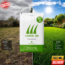 Premium Fast Growing Grass Seed 1KG Hard Wearing Lawn Seed UK Pet Child Safe 14.79 per kilo