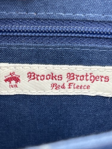 Brooks Brothers Red Fleece Houndstooth Crossbody Purse Burgundy Red & Navy Blue - Picture 8 of 10