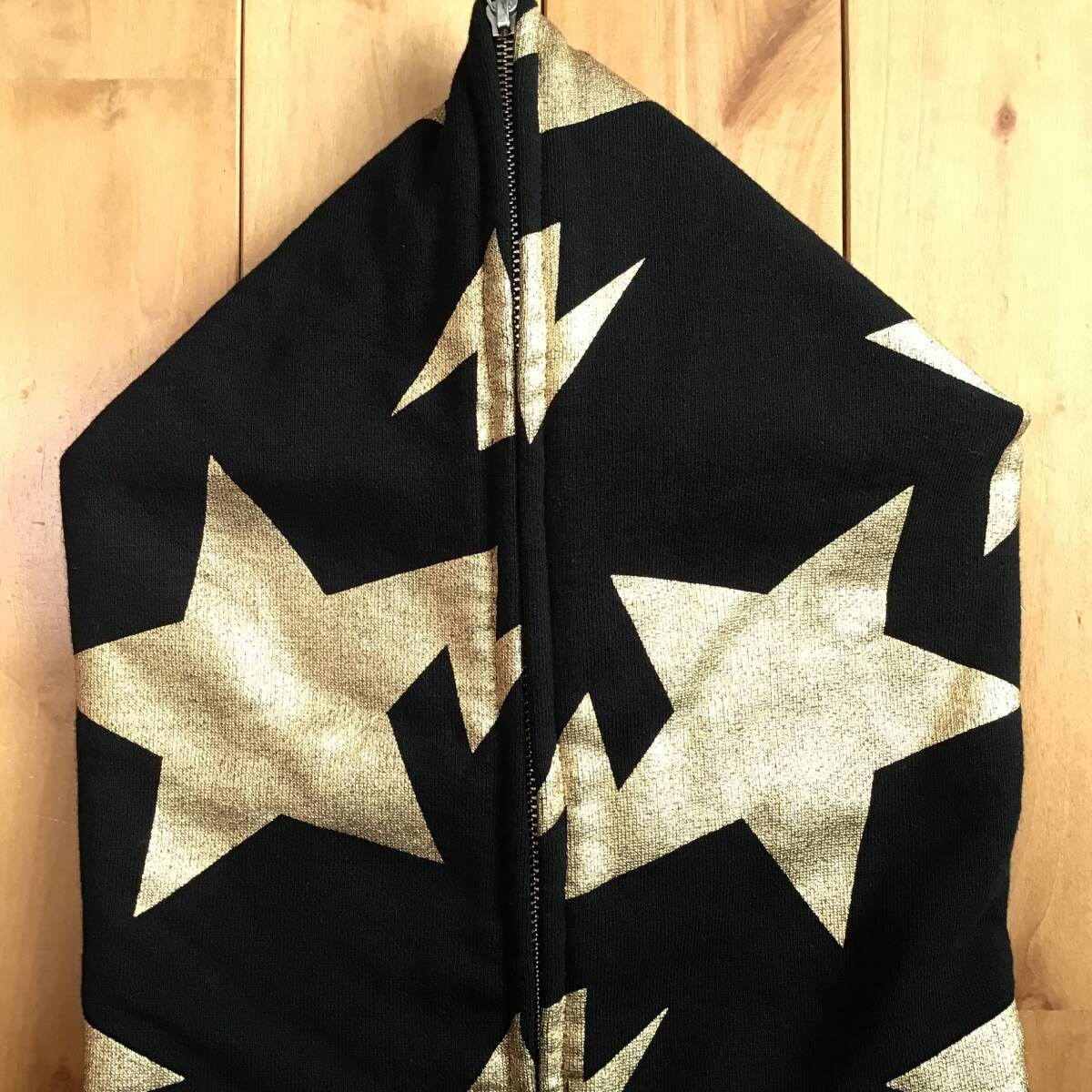 Bape Gold Star Hoodie M Size A Bathing Ape Sta Full Zip Vape No