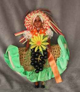  Vintage Souvenir Jamaica Traditional Dolls, Figurines