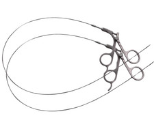 2Pcs Laparoscopic Flexible Alligator 3frx60cm Grasper SS Instruments CE Approved