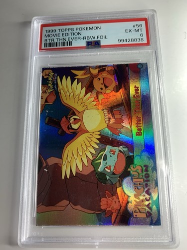 1999 Topps Pokemon Movie Edition #56 Better Than Ever Rainbow Foil PSA 6 EX-MT - Foto 1 di 2