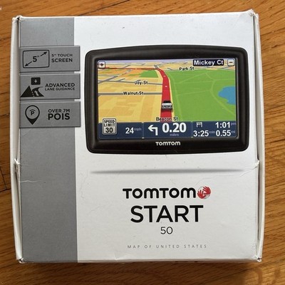 TomTom Start 50 GPS Navigator 5'' Screen USA Maps Portable Car Complete TESTED VG