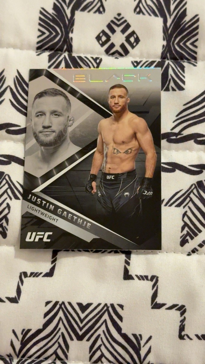 2022 Panini Chronicles UFC - Black Justin Gaethje #201 for