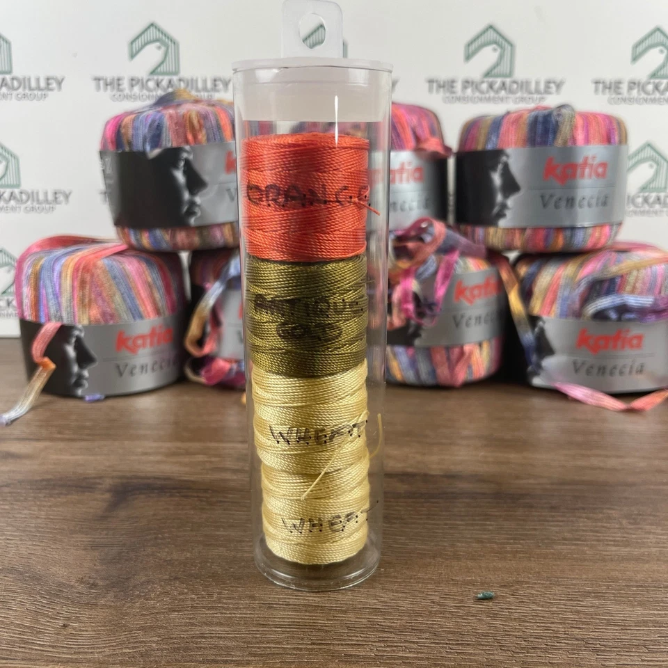 Пряжа Katia Venecia 6 мотков многоцветная мишура нить лента для рукоделия - Изображение 2 из 4