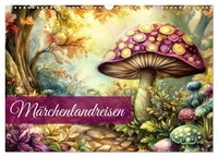 "Calendar 2027 · US Version · Fairytale Travel (Wall Calendar 2027 17\" × 12\" Land"
