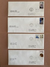 4-1986 FDC Sojourner Truth, Duke Ellington, Hugo Black, Love Stamp