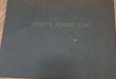 Vintage Aviator s Pilot Log Book  1942 FLIGHT LOG - Possible WWll Pilot