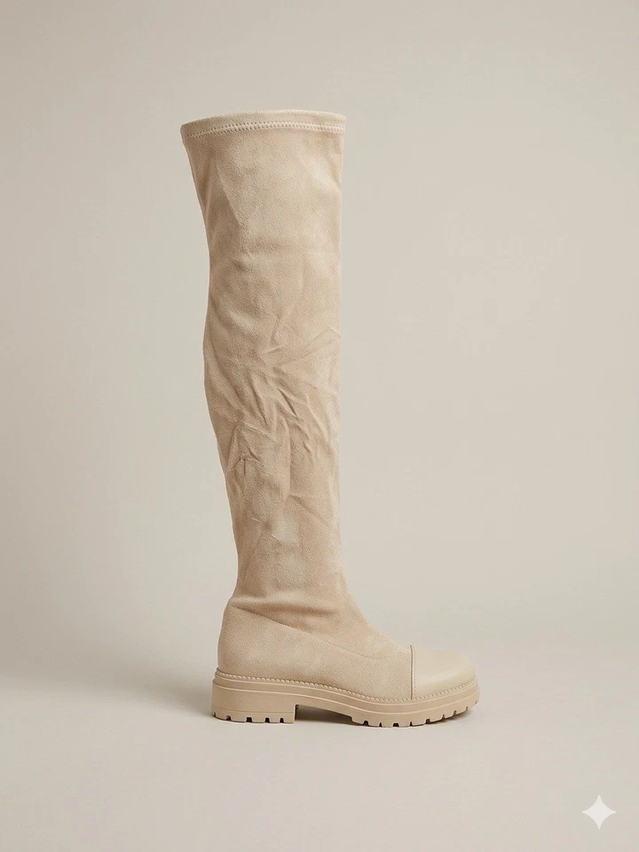 Botte Cuissarde Velour Femme - Photo 1/1
