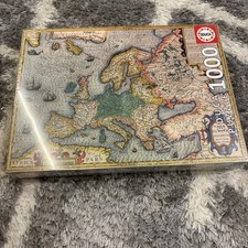 Educa 1000 Piece Puzzle 19624 Map Of Europe. Brand New. 68x48
