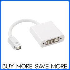 Mini DVI Male to DVI-D/VGA/HDMI Female Adapter 6" Cable Converter Apple MacBook