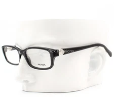 Prada VPR 07N ACF-1O1 Eyeglasses Glasses Black Print on Clear 53-17-140