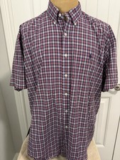 RALPH LAUREN POLO Shirt Plaid Blake Short Sleeve Button Down - Size XL