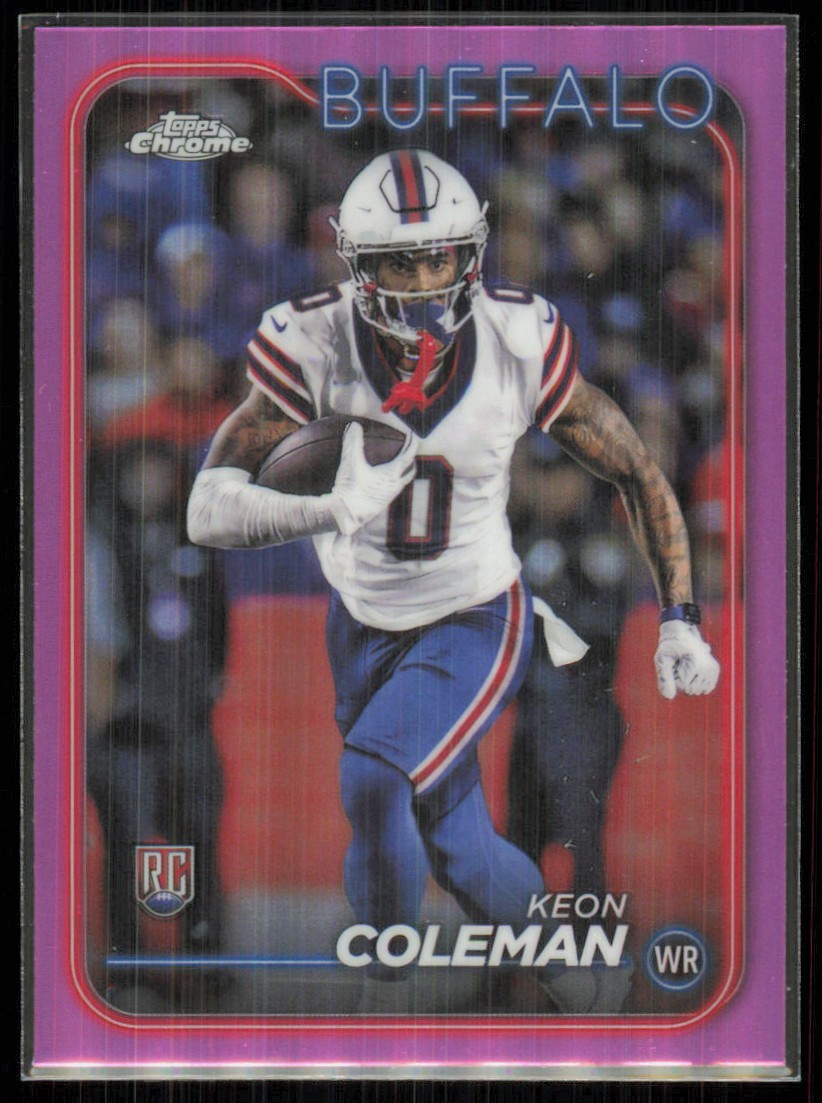 2024 Topps Chrome Pink Refractor Keon Coleman Rookie Bills #209