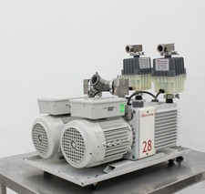 Edwards Dual E2M28 Vacuum Pump Set with Drip Pan, Dual-Stage, Quiet (3372486)