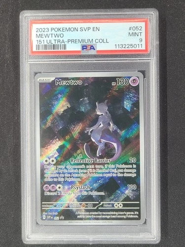 2023 Pokemon SVP EN 052 Mewtwo Promo 151 Ultra-Premium Collection PSA 9 mint