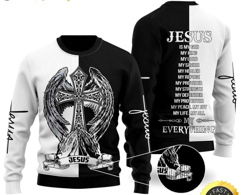 Jesus Easter Ugly Christmas Sweater