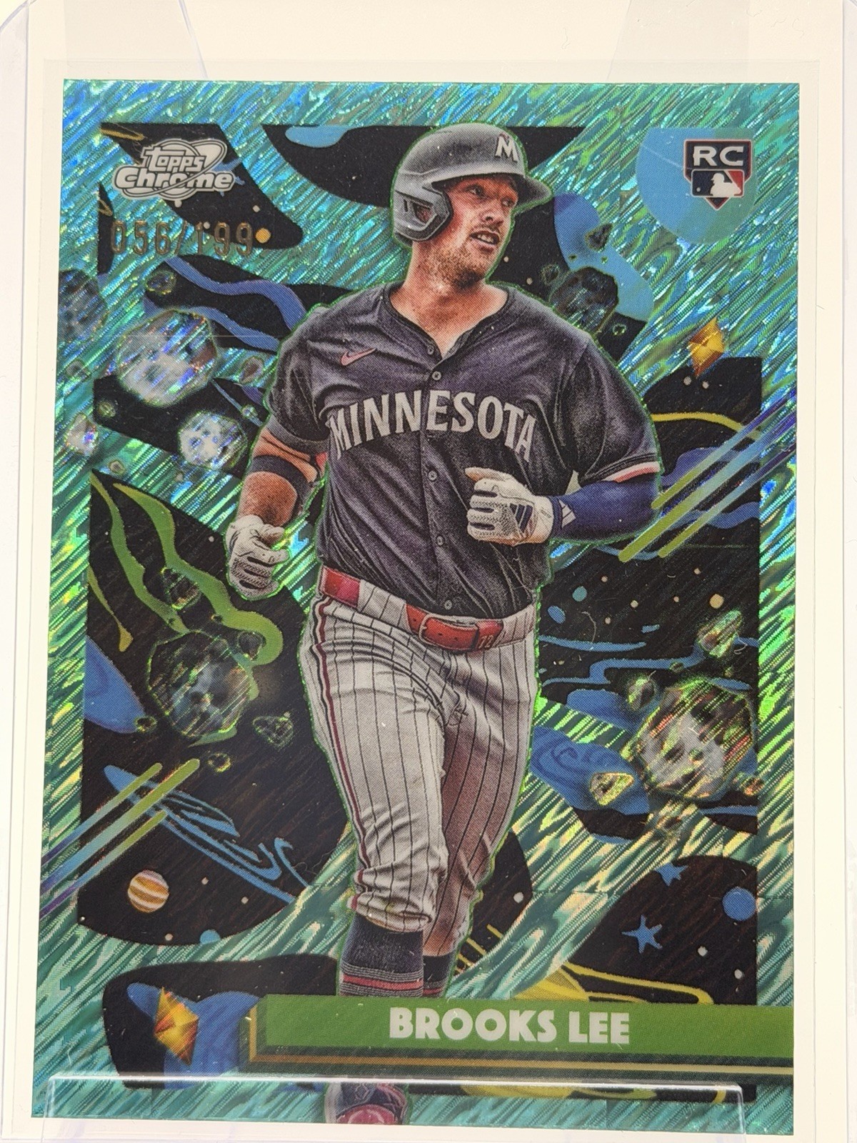 Brooks Lee Aqua Equinox Rookie Refractor /199 (RC) 2025 Topps Cosmic Chrome #129