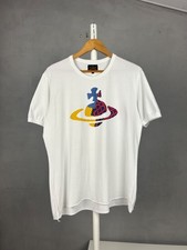 Vivienne Westwood Anglomania Orb Big Logo T Shirt White XL