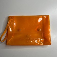 ETRO Milano Orange Transparent PVC Clutch Pou...
